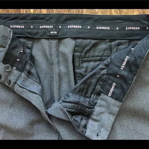 Express Editor Grey Pants - Size 10R (EUC) - Picture 4 of 7